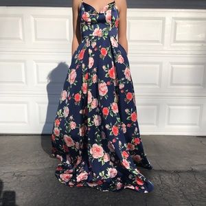 Floral prom dress